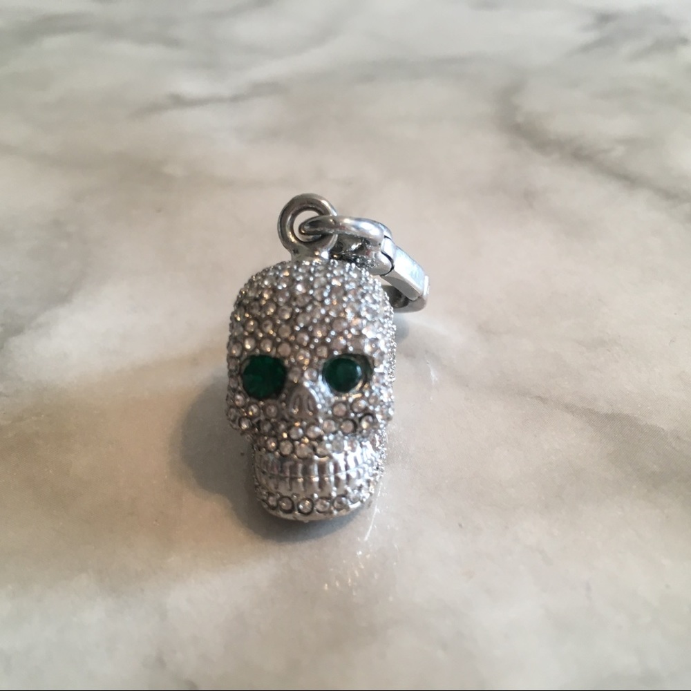 Juicy couture silver skull charm